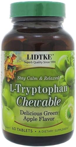 Lidtke L-triptófano 60 de manzana verde masticable