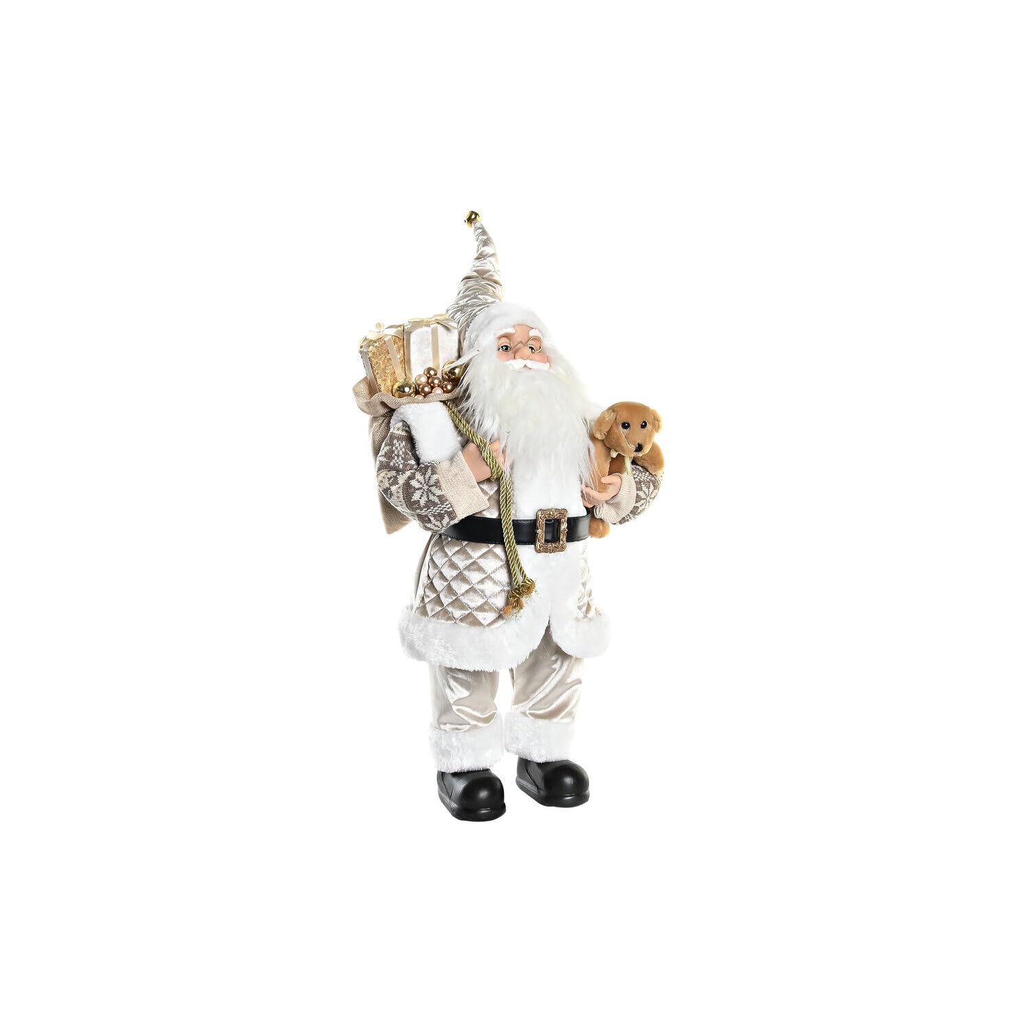 Grande figure polyester PVC 37x20x60 cm champagne objet déco salon moderne