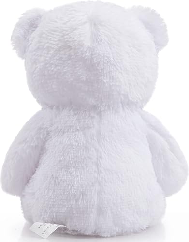 Miniatura 7 de WENMOTDY Oso de peluche súper color para niños novia familia blanco 14 pulgadas