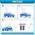 AKM Deionized Spotless Car Wash Rinse Water System, Color Change Resin, with Hose Nozzle Set, Spotless Water System for car wash, Spot-Free Water System for Car Washing, RV, Window,Boat