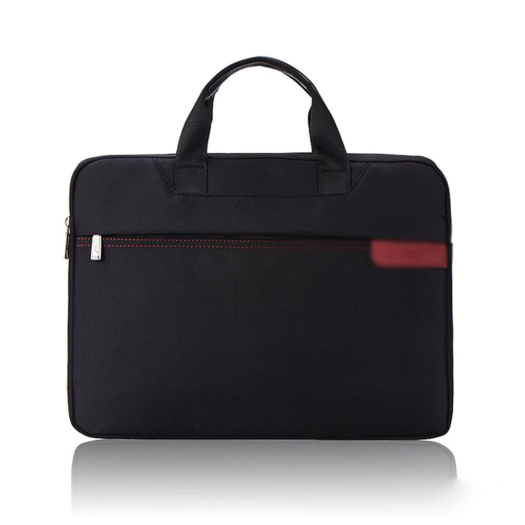 kieszeń na dokumenty File Folder Teczki Płótno Portable Dokument Tote Zipper A4 Torba Dokumentowa Black Business Casual Duża Pojemność Kieszeń Przenośna torba na dokumenty (Color : Black)