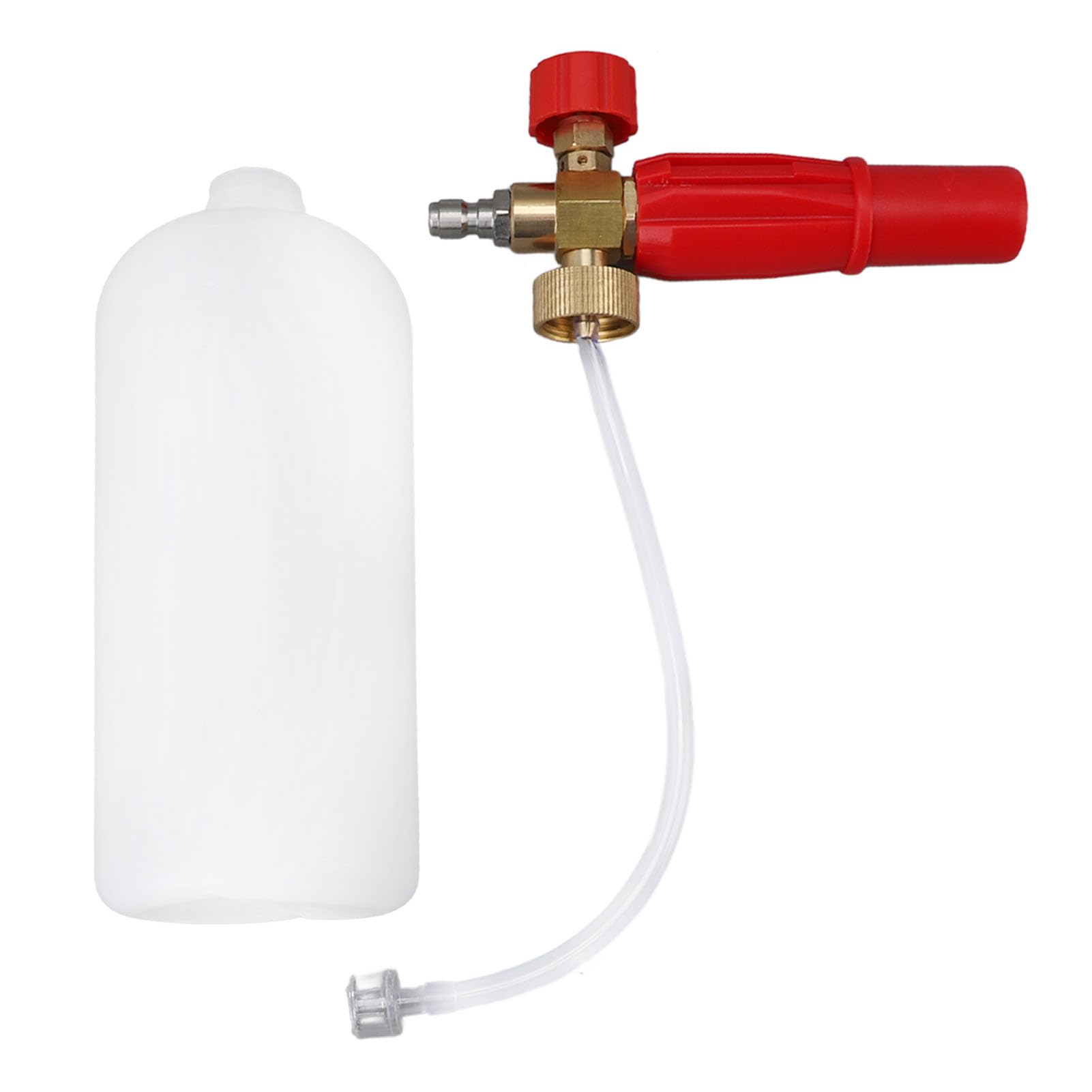 Działko piankowe z szybkozłączem 1/4 cala Myjka ciśnieniowa 1000 ml Działko piankowe do samochodów Motocykle Podłogi Ściany Wytrzymałe złącza metalowe Uniwersalna pianka do