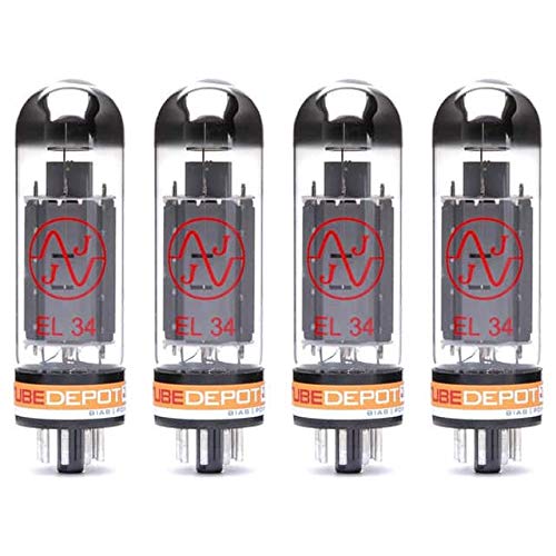 TubeDepot QUAD OF JJ EL34 PWR VACUUM TUBE GROUPING_QUAD_JJ-EL34