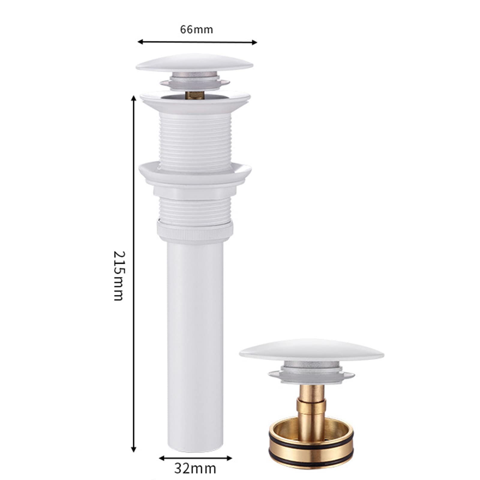 Valvula Desague Lavabo,Valvula Click Clack Lavabo,Latón,Valvula Lavabo Click Clack,VáLvula DesagüE Lavabo,Valvula Lavabo Laton,DesagüE Lavabo Universal,Blanco B