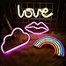 MorTime Cute Neon Signs, LED Neon Light for Party Supplies, Girls Room Decoration Accessory, Table Decoration, Children Kids Gifts (Lip Shaped)