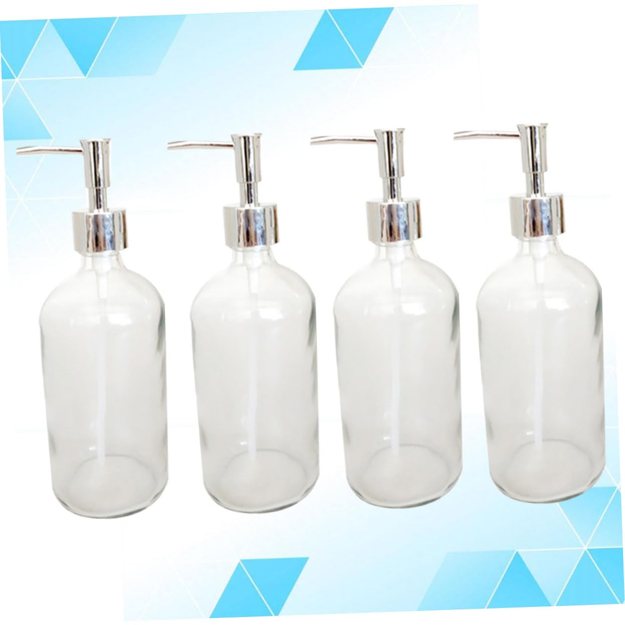 Cabilock 4 Piezas Contenedor De Loción Botella De Loción Portalápices para El Aula Contenedor De Artículos De Tocador Dispensador De Jabon Champú Botella De Vidrio