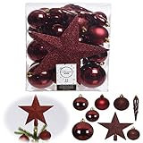 Genieße die VERSCHIEDENE DESIGNS – diese wunderschönen Kugeln in glänzenden, glitzernden und matten Farben sind die perfekte Weihnachts-Deko und machen Ihren Christbaum, den Weihnachtsbaum oder die Christmas Dekoration zu einem ganz besonderen HinguckerWeihnachtszeit mit einem prachtvoll geschmückten Weihnachtsbaum mit unseren tollen Weihnachtskugeln inkl. Zapfen und Spitze mit einem Durchmesser je Kugel von ca. 5cm / 6cm / 8cm - 50m 60m 80mm