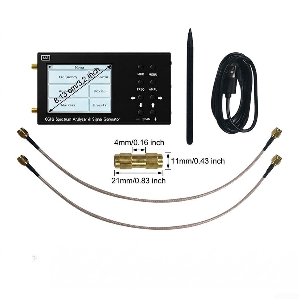 Metall Spektrumanalysator 3.2 Zoll Touchscreen 6GHz