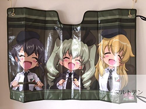 Amazon ガールズ パンツァー Feel Design サンシェード アンツィオ アンチョビ ペパロニ カルパッチョ アニメ 萌えグッズ 通販