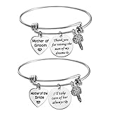 Zuo Bao Mother of The Bride or Groom Adjustable Bangle Wedding Gifts Mothers Gifts Bangle Bouquet (B