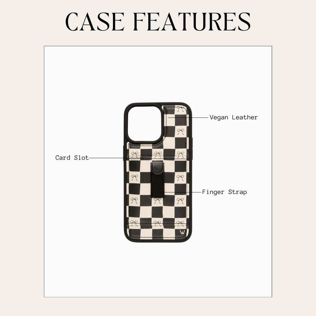 Walli Custodie per iPhone 14 Pro Max Custodia estetica sportiva a portafoglio per telefono, porta carte, contiene saldamente fino a 2 carte, carina, alla moda, adatta per iPhone 14 Pro Max, con