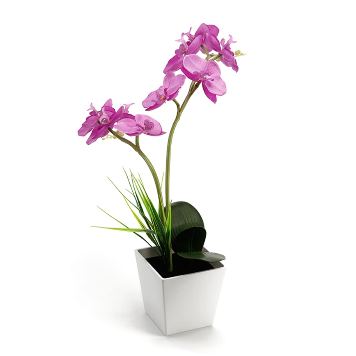 Zerodeko Lámpara LED de Orquídea Púrpura Flores Artificiales