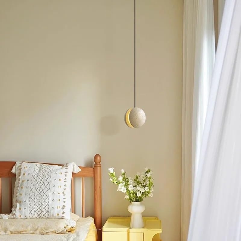 Suspension pierre de lune lustre de chevet pour créer une ambiance chaleureuse d'hôtel