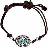 Frontier Fashion Western Buckle Leather Bracelet