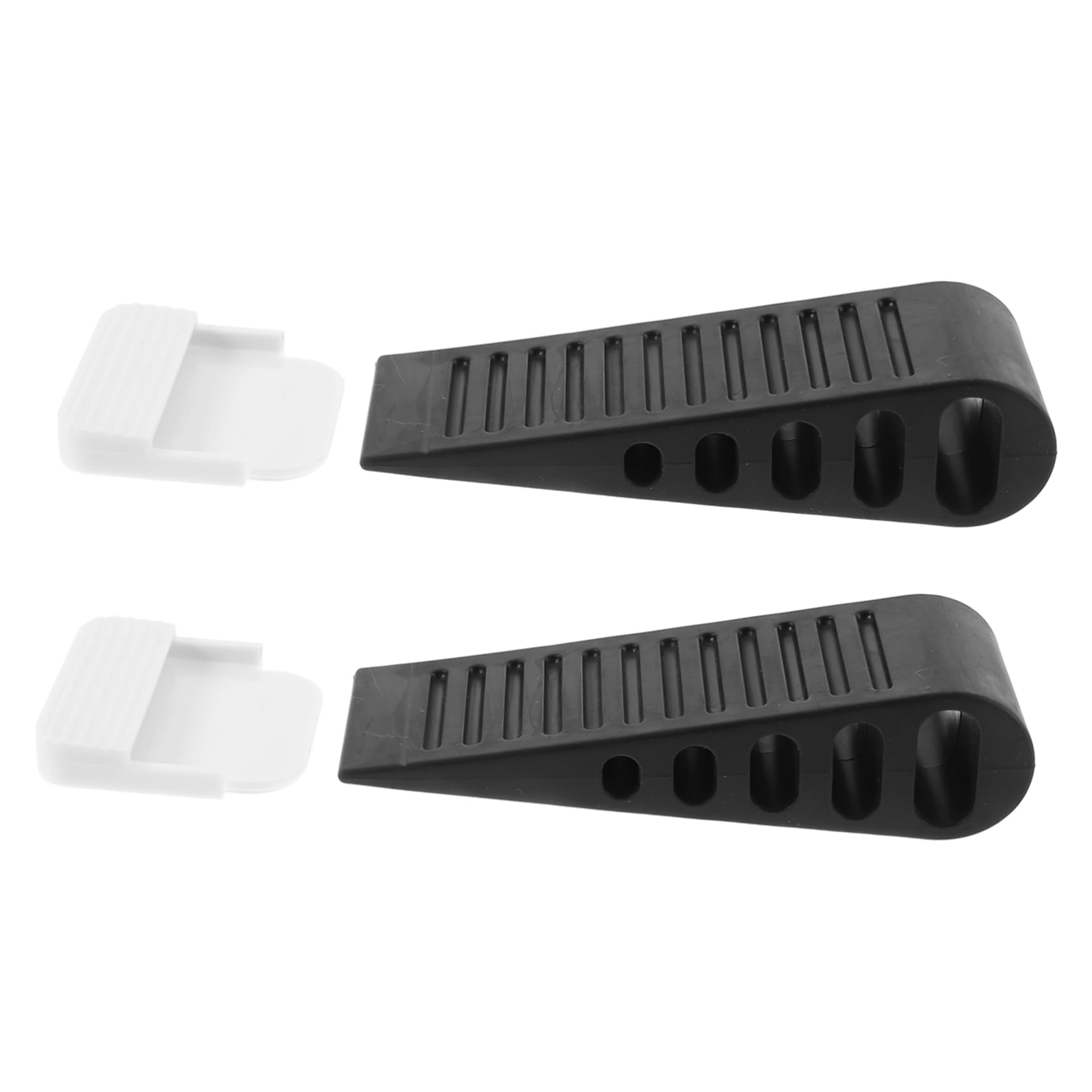 4 Juegos Tope De Puerta De Seguridad para La Inferior De La Puerta Tarjeta para Puerta 2 Piezas Tope De Puerta De Garaje Cadena Topes De Puerta Cuña De 2 Piezas*4