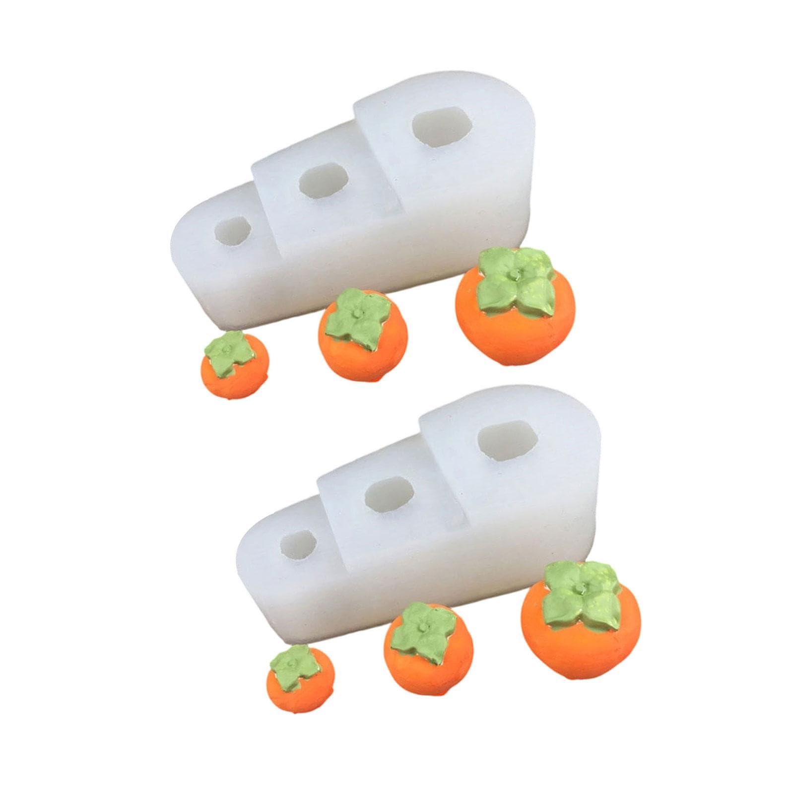 Limtula 2Pcs 3D Fruit Shape Silicone Mold Multipurpose Silicone Baking for Soap Chocolate Cake Decorating Fruit Shaped Cast