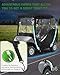 moveland 2 Passenger Golf Cart Driving Enclosure for EZGO TXT RXV - Upgraded Stronger Door Zipper for Golf Cart Rain Enclosure