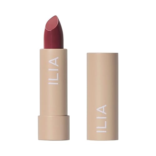 ILIA - Lápiz labial de bloque de color  No tóxico, vegano, libre de crueldad, hidratante + de larga duración, color sin dobleces con cobertura