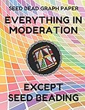 Seed Bead Graph Paper: Book For Designing Seed Beading Patterns, 8.5 By 11 Inches, Large Size, Funny Moderation Colorful Cover