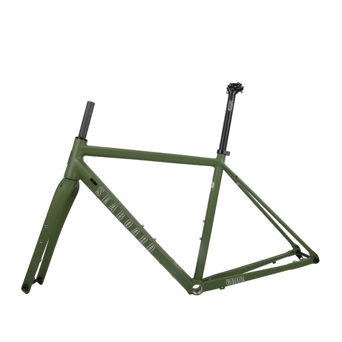 Cadre De Vélo De Course 700C Carbone + Fourche - Guidage Interne - Tailles 44 à 58 Cm