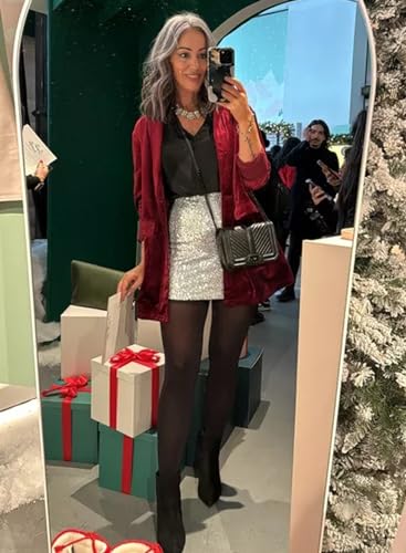 Happy Sailed Women's Velvet Blazer Jackets Casual Long Sleeve Lapel Collar Pocketed Blazer Suits Work Outfits4