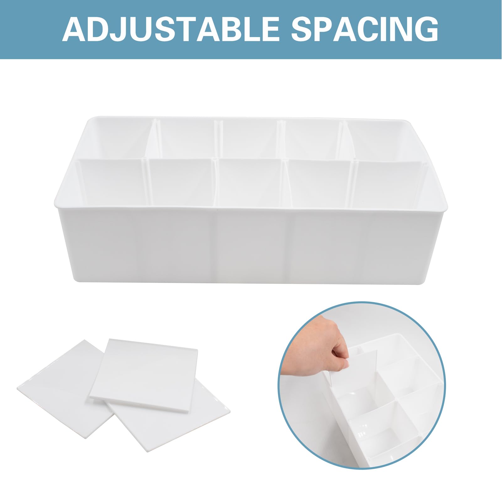 Gürtel Aufbewahrungsboxen 10 Fächern Krawatten Aufbewahrungshalter Kleiderschrank Organizer für Schrank und Schublade 30,5x15,7x7,9 cm