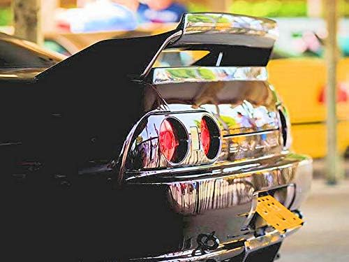 for Nissan Skyline GT-R R32 GTR FRD Type Carbon Fiber Rear Spoiler Wing Lip gurney Flap Stick on Type addon Trim Body Kits