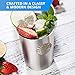 Stainless Steel Cups 10oz (Pack of 5) Great for Kids - Metal Drinking Glasses - Premium Stackable & Unbreakable