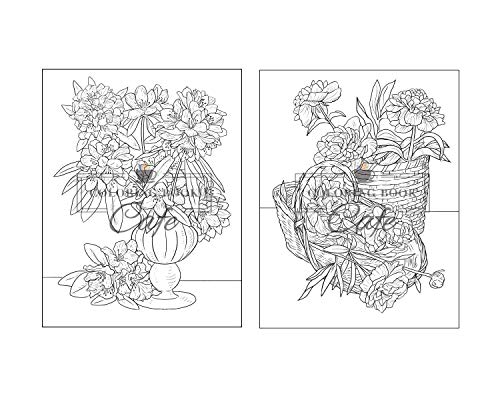 100 Beautiful Flowers Coloring Book: An Adult Coloring Book Featuring 100 Beautiful Flower Designs I