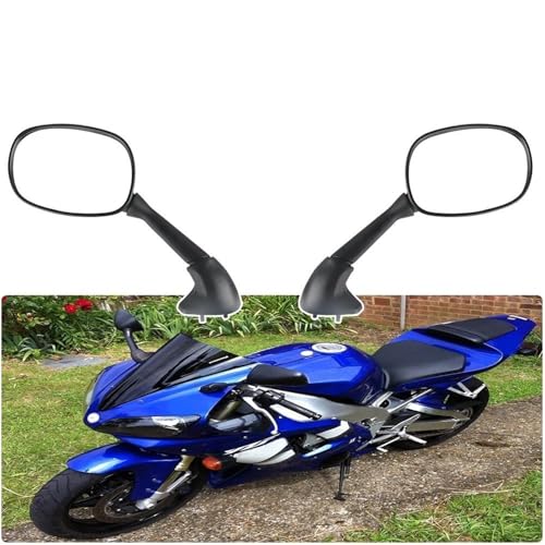 Espejo retrovisor YZF1000 R1 YZF600 R6 1999-2008 retrovisores de manillar negros 7