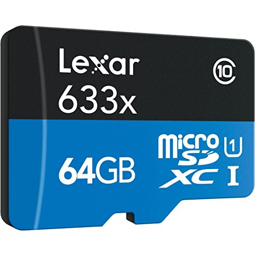 Image of Lexar High-Performance 633x 64 GB microSDXC UHS-I Card