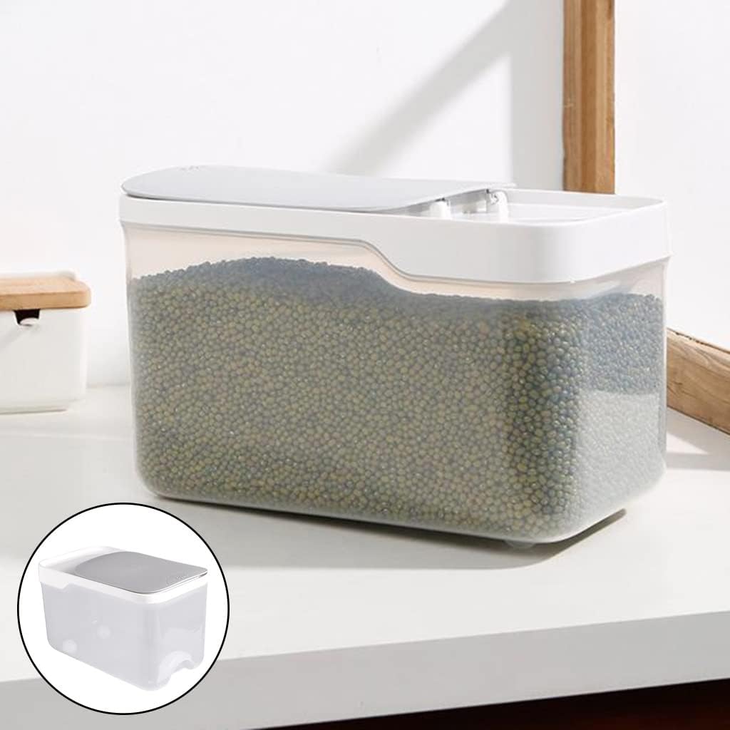 5Kg Rice Grain Storage Box Sealed Large Pet Food Storage Container Grain Storage Container Organizer Food Storage Tank (B 29.3x17.9x17.8cm) (A 29.3x17.9x17.8cm)
