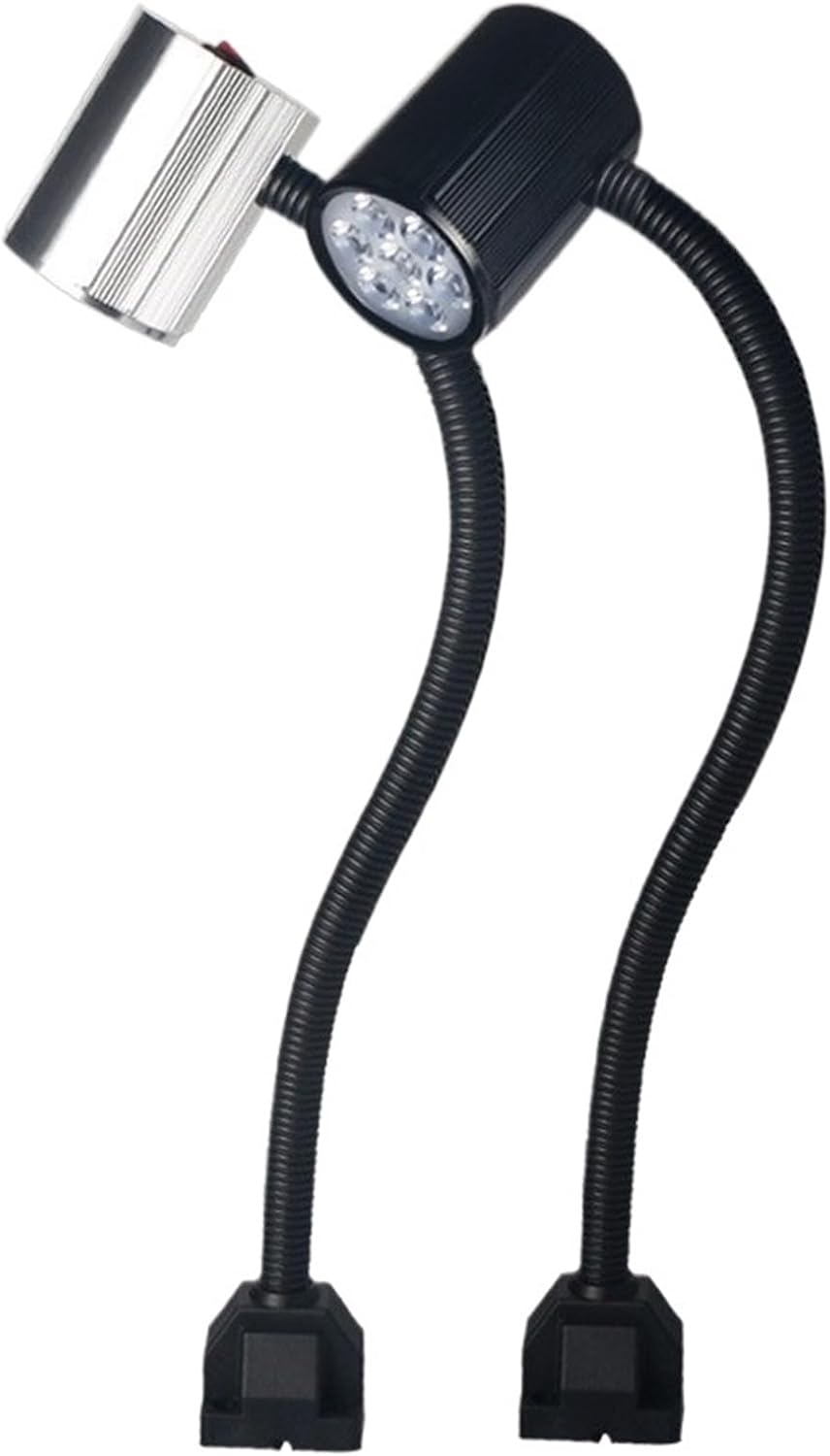 1pcs LED 24V/220V Machine Tool Light Strong Magnetic Ultra Bright Lighting Workshop CNC Machine Tool Light(220V Iron-Silver,7w)