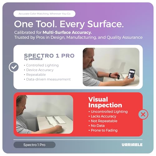 Image of Spectro 1 Pro Spectrophotometer Paint Color Matching Tool with Charging Cable & Carrying Pouch, Portable Color Reader, Colorimeter Spectrometer Color Sensor, Paint Scanner & Color Meter for Designers