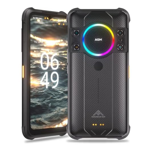 AGM H5 Pro Rugged Smartphone (2023 Upgraded), Rugged Phone, Rugged Smartphone Unlocked 109dB Loudest Speaker 7000mAh Battery, 6.52" HD Screen 8G+128G Outdoor Smartphone Dual SIM Android 12 IP68/IP69K