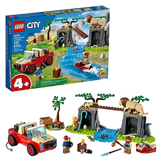 LEGO® City Off-Roader para Salvar Animais Selvagens 60301 Kit de Construção (157 peças)