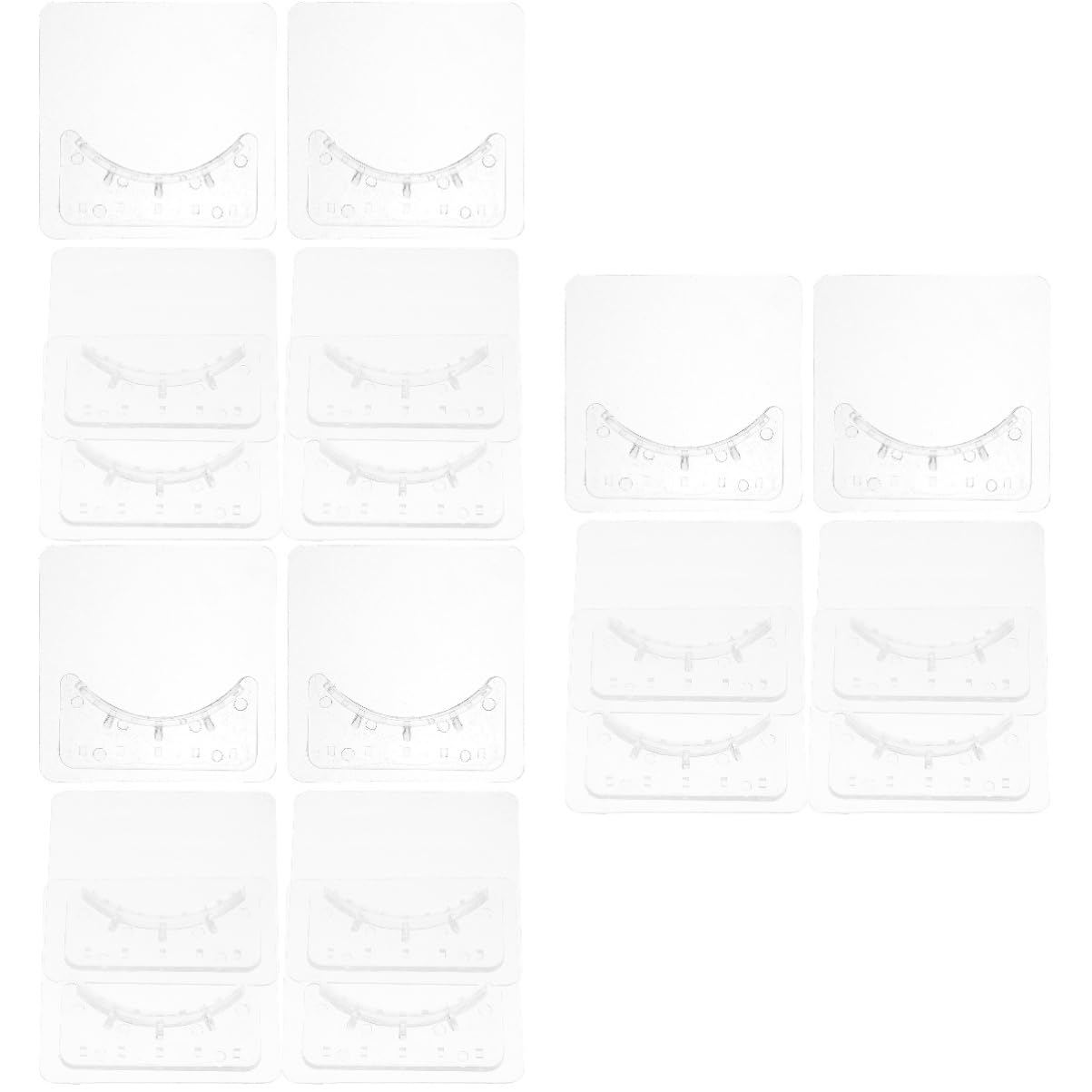 UKCOCO 3 Ensembles Support De Tringle De Monté Tringle À Rideau De Supports De Tringle À Rideau Mur Crochets À Canne Rideaux Modernes Tiges Transparent Plastique 6 Paires*3