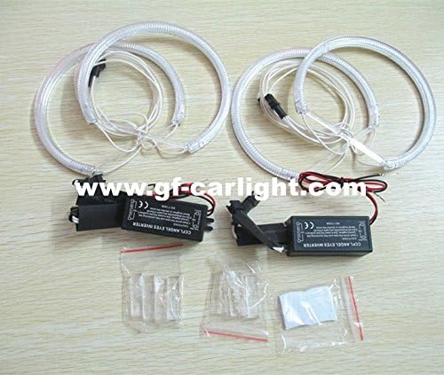 Miniatura 2 de GFJMC CCFL Xenon White Halo Anillos Angel Eye Light Kits de faros