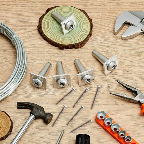 Image of 5 Pcs Anchor Wire Vise with Screws Grape Trellis Anchor Vise for Tightening 12-13 Gauge Wire to Build Trellises, Vineyards, Fences and Arbors