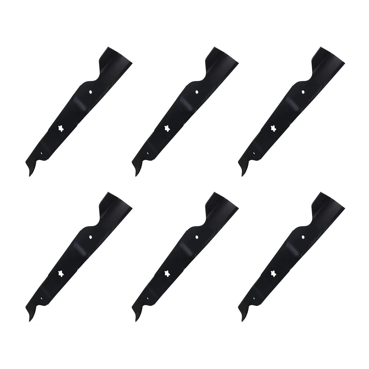6 cuchillas para cortacésped 532405380 compatibles con tractor de césped Ariens 936001 936039 936050 936053 compatible con tractor de césped Toro compatible con tractor de césped Husqvarna