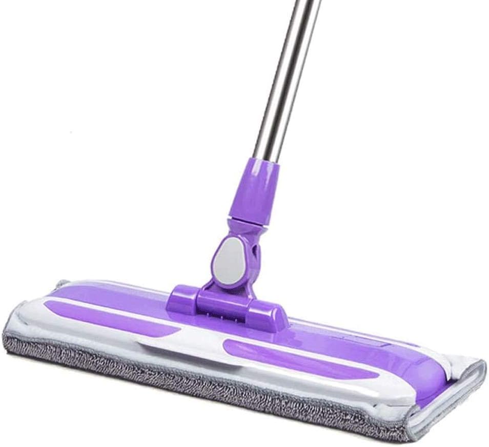HBJWOV Mop Broom, Professional Microfiber Mop for Hardwood, Laminate, Tile Floor Cleaning, Stainless Steel Telescopic Handle