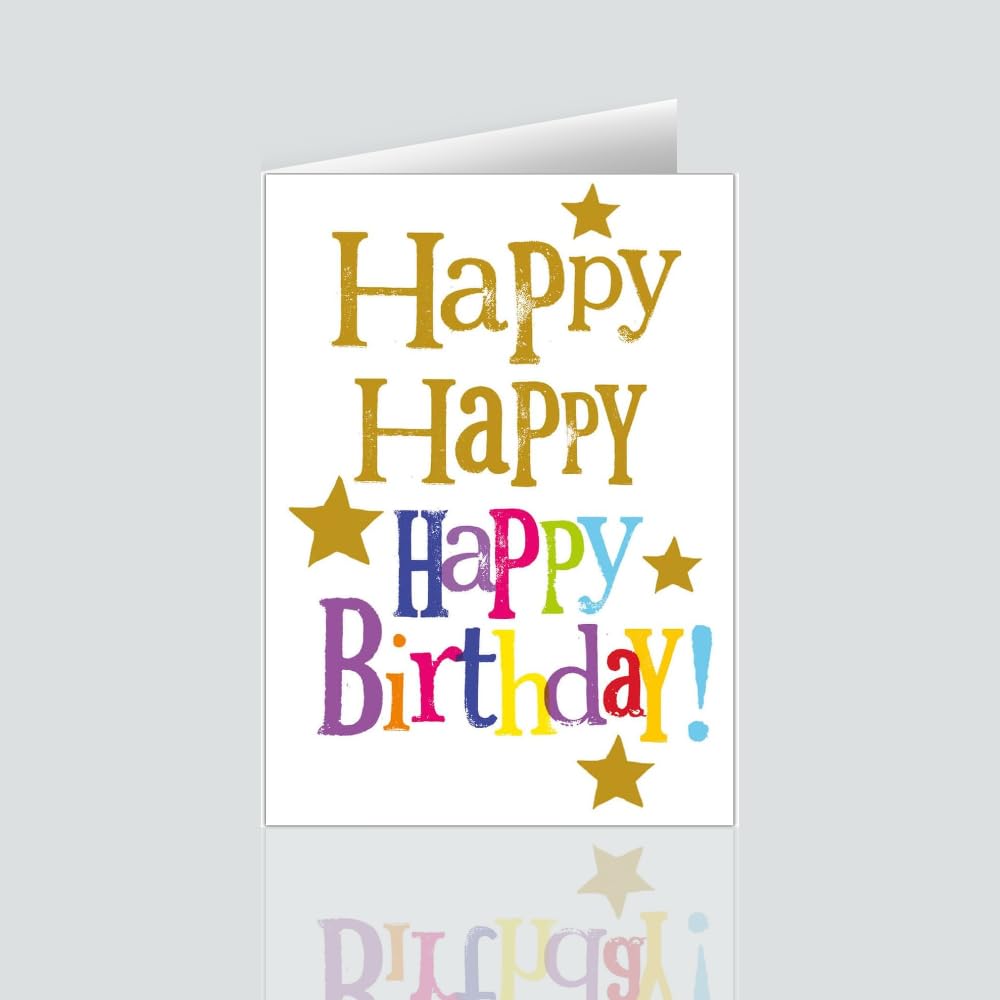 Partycolare- Biglietto Boutique Con Applicazioni Di Carta E Strass Felice Anniversario