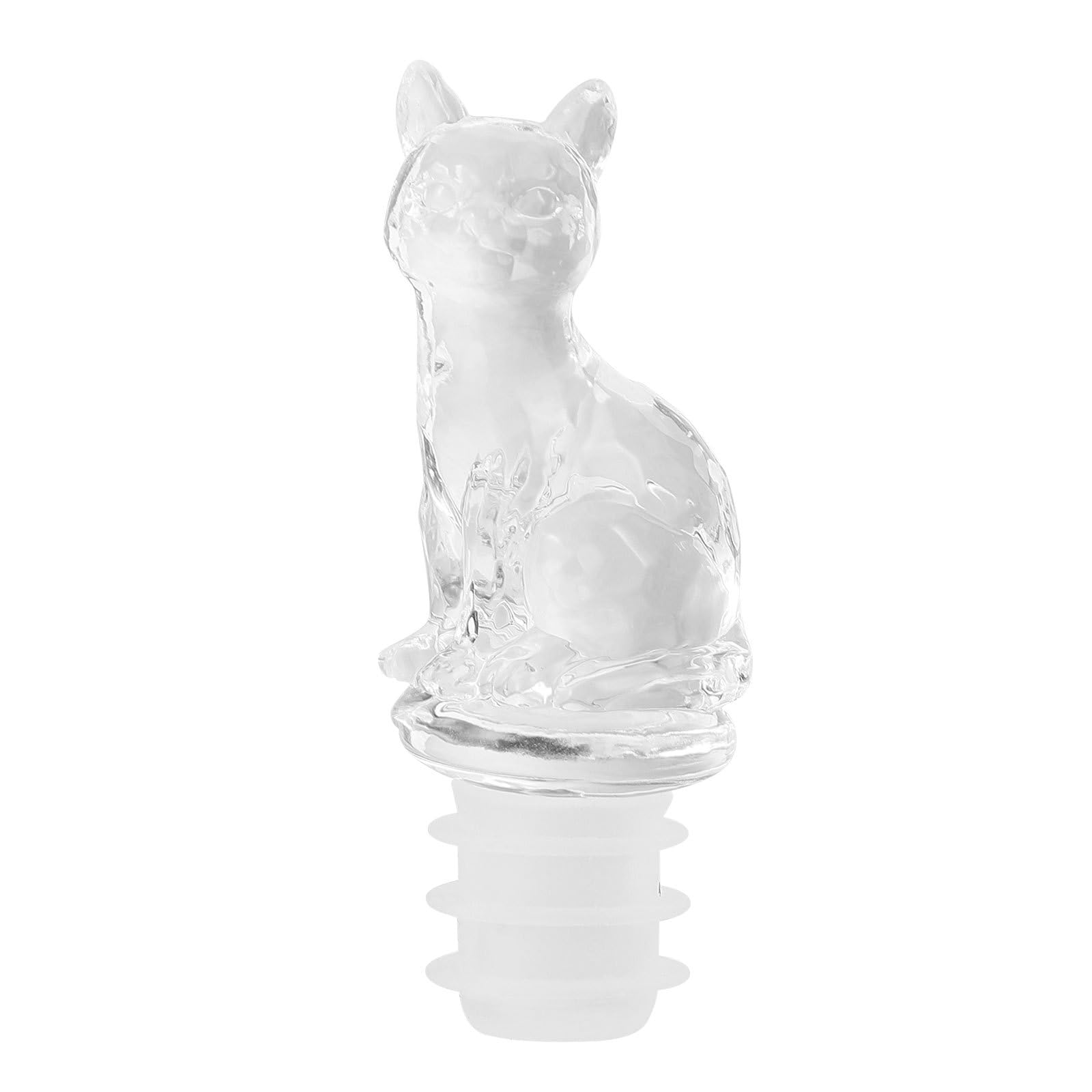 Bouchon de vin chat en silicone pour décoration de banquet et bouteille