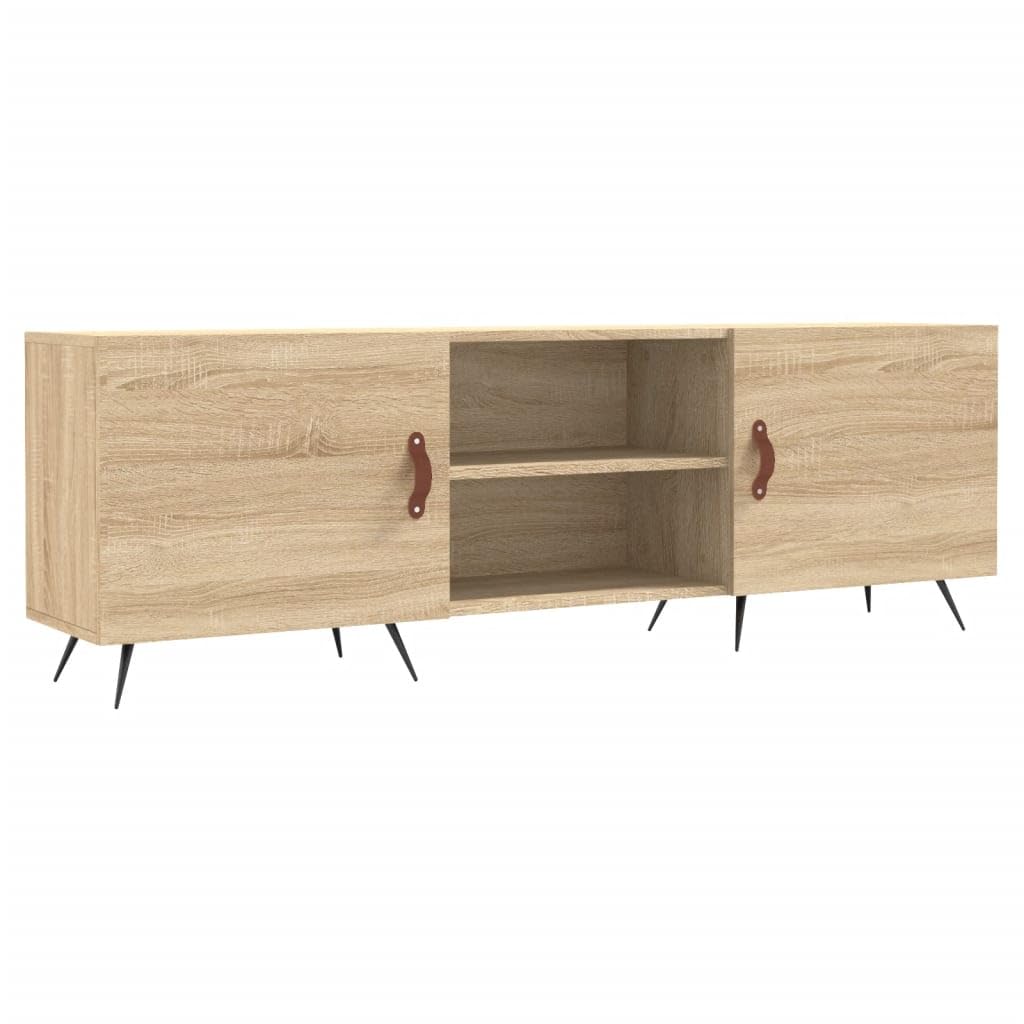 vidaXL Mobile Porta TV Rovere Sonoma 150x30x50 cm in Legno Multistrato, mobiletto, mobiletto HiFi, Mobile per dispositivi multimediali, Supporto TV