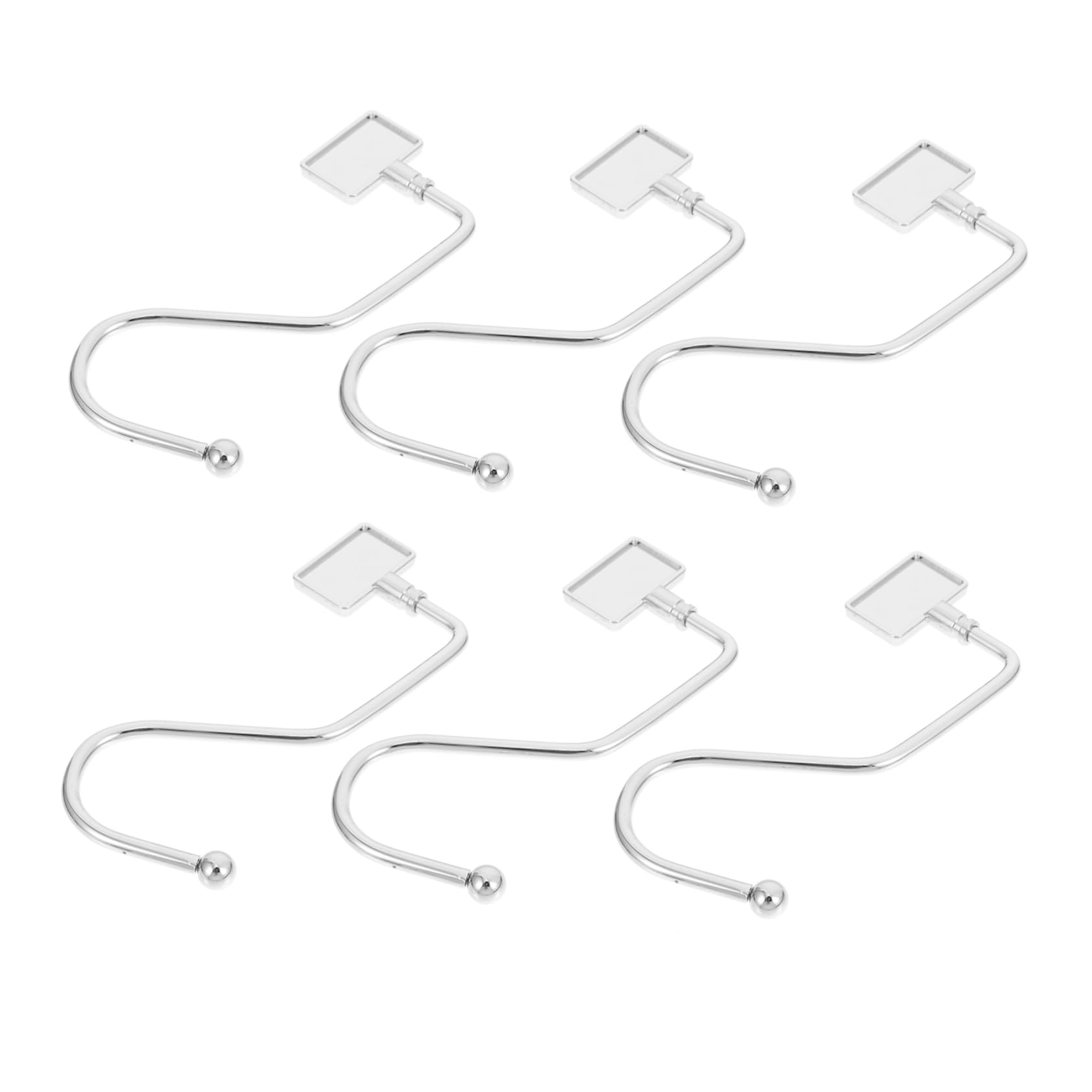 HOLIDYOYO S-Shape Desktop Hanger 6pcs Bag Hangers for Home Decor Handbag Hooks Christmas Socks Hanger for Mantle Fireplaces