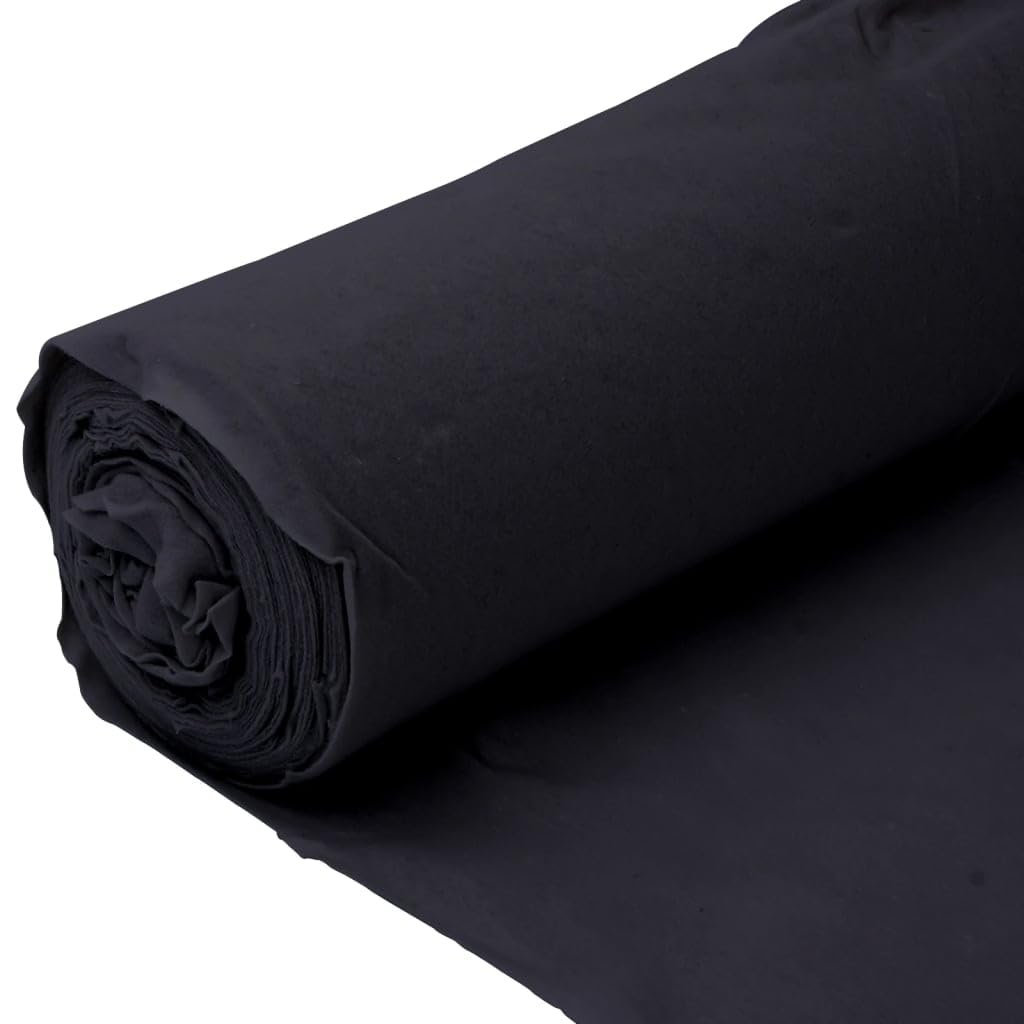 LAPOOH Membrana Geotessile Nera 1x10 m in Fibra di Poliestere,Membrana Geotessile,Tessuti per Pacciamatura-4009854