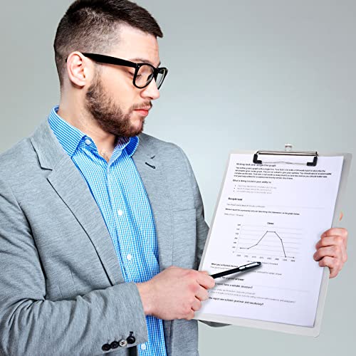 Epakh EPAKH-CLIP BOARD-66 4 Pieces Clipboard Bulks Metal Clipboard Aluminum Office Clipboard Low Profile Clip Standard A4 Letter Size Metal Clip Board thumb #4