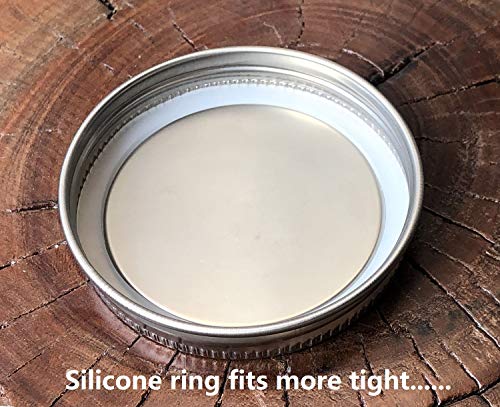Thinkchances 001-007-0031 Food Grade Bpa Free Rust Resistant Heavy Duty Stainless Steel Transformer Ball Mason Jar Lids Canning Caps thumb #3