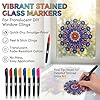 Hula Home Stained Glass Mandala Art Kit - DIY Window Clings with Markers, 10 Suncatchers - Perfect Hobby for Adults, Kids, Teens & Seniors - Ideal Gift for Beginners, Women & Elderly #4
