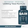 Gain Appetite Booster Capsules for Adults, Weight Gainer Support for Men and Women, Creatine Enhanced Weight Gain Pills with Ginger Extract, Blessed Thistle and Gentian Root - 120 Capsules